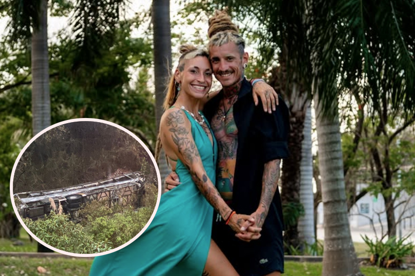 Gastón Firpo y Jazmín Repetto publicaron un video pidiendo ayuda tras ser parte de las víctimas del accidente de tránsito ocurrido en la vía Cuenca - Molleturo. /Cortesía