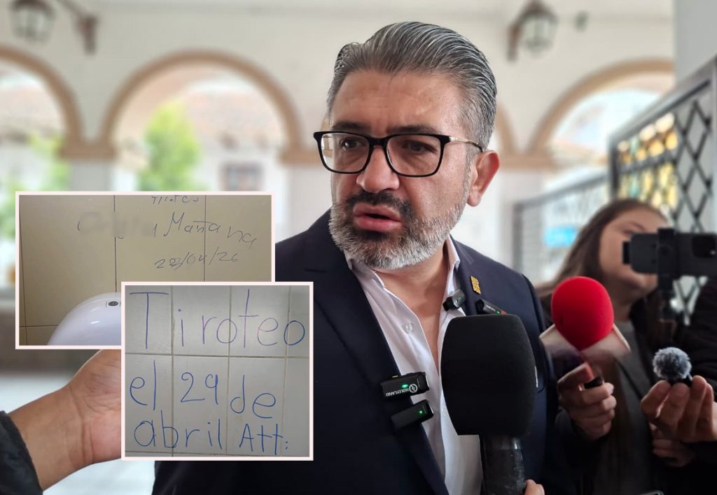 Xavier Bermúdez dio detalles de las instituciones educativas afectadas por presuntas amenazas. /Cortesía