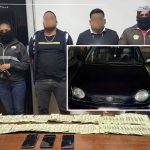 Dos presuntos extorsionadores fueron detenidos por la Policía en Cuenca. /Cortesía