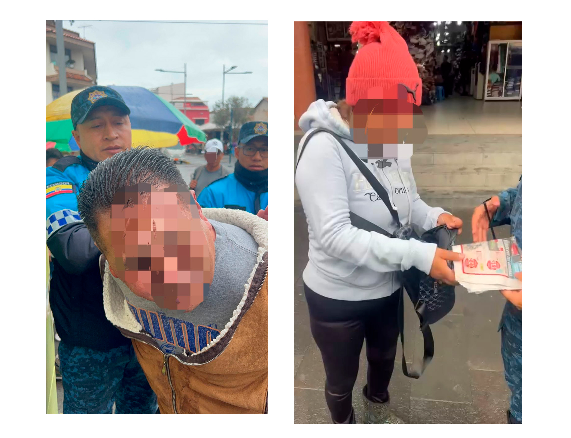 Dos personas fueron detenidas en Cuenca por el uso de escopolamina. Fotos: Guardia Ciudadana