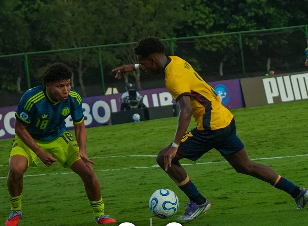 Partido entre Colombia y Ecuador.