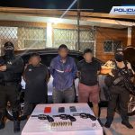 Tres personas fueron detenidas por la Policía Nacional. Foto: PN