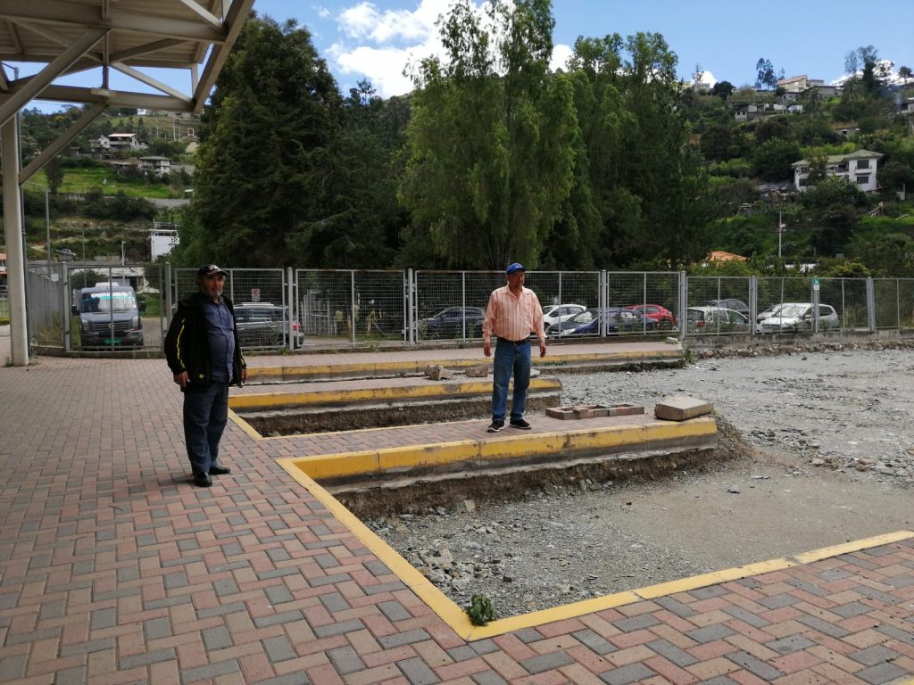 Así se ve la zona de desembarque en la Terminal Terrestre del cantón Gualaceo. /FCS