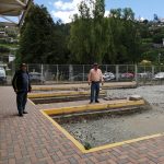 Así se ve la zona de desembarque en la Terminal Terrestre del cantón Gualaceo. /FCS