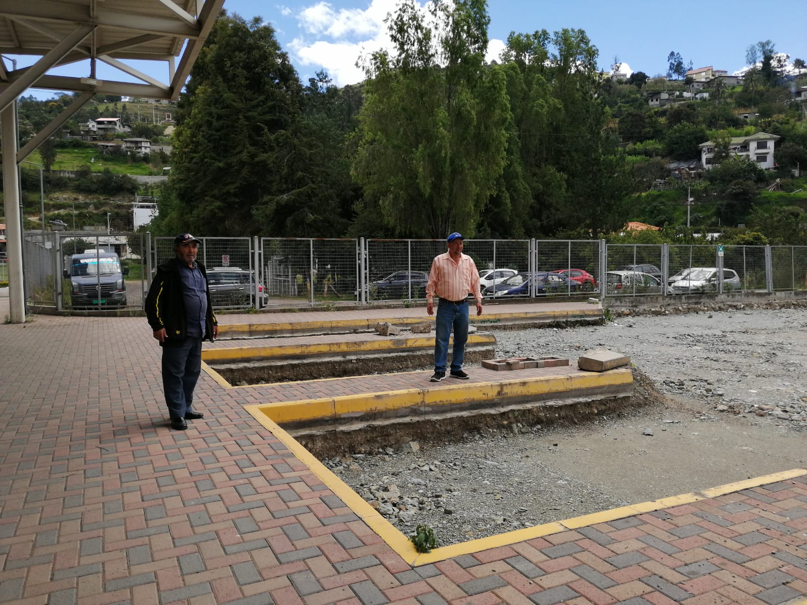 Así se ve la zona de desembarque en la Terminal Terrestre del cantón Gualaceo. /FCS
