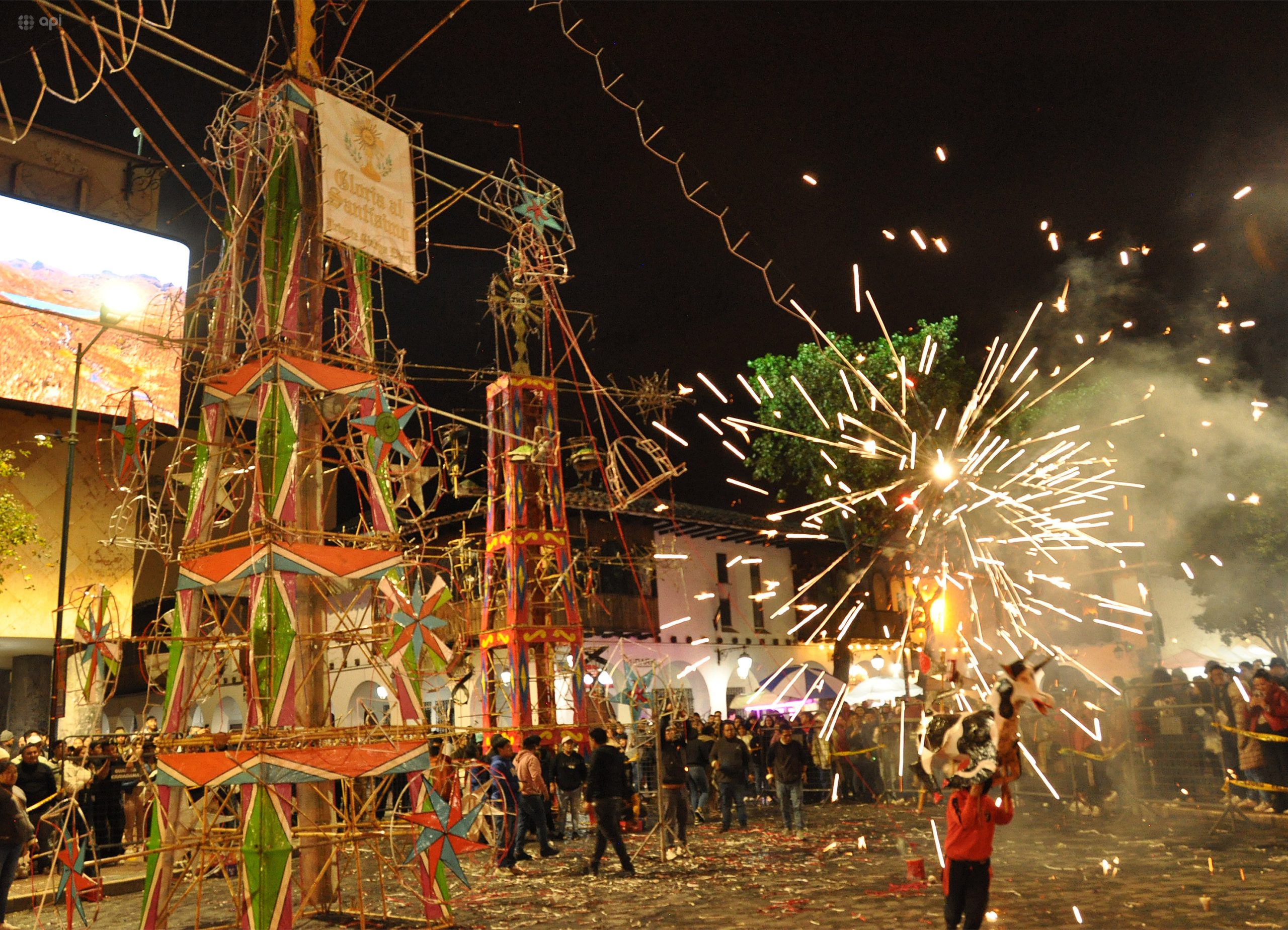 Los castillos volverán a encender las noches del Corpus Christi 2026 en Cuenca. Foto: API