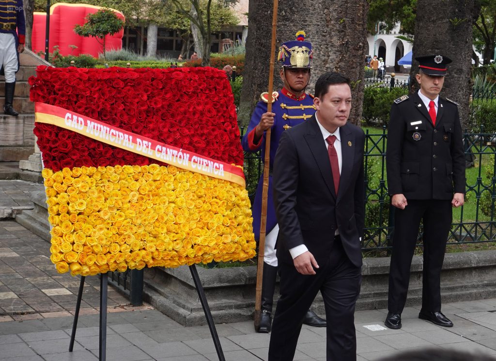 Cristian Zamora, en un evento el 12 de abril de 2026. Foto: API