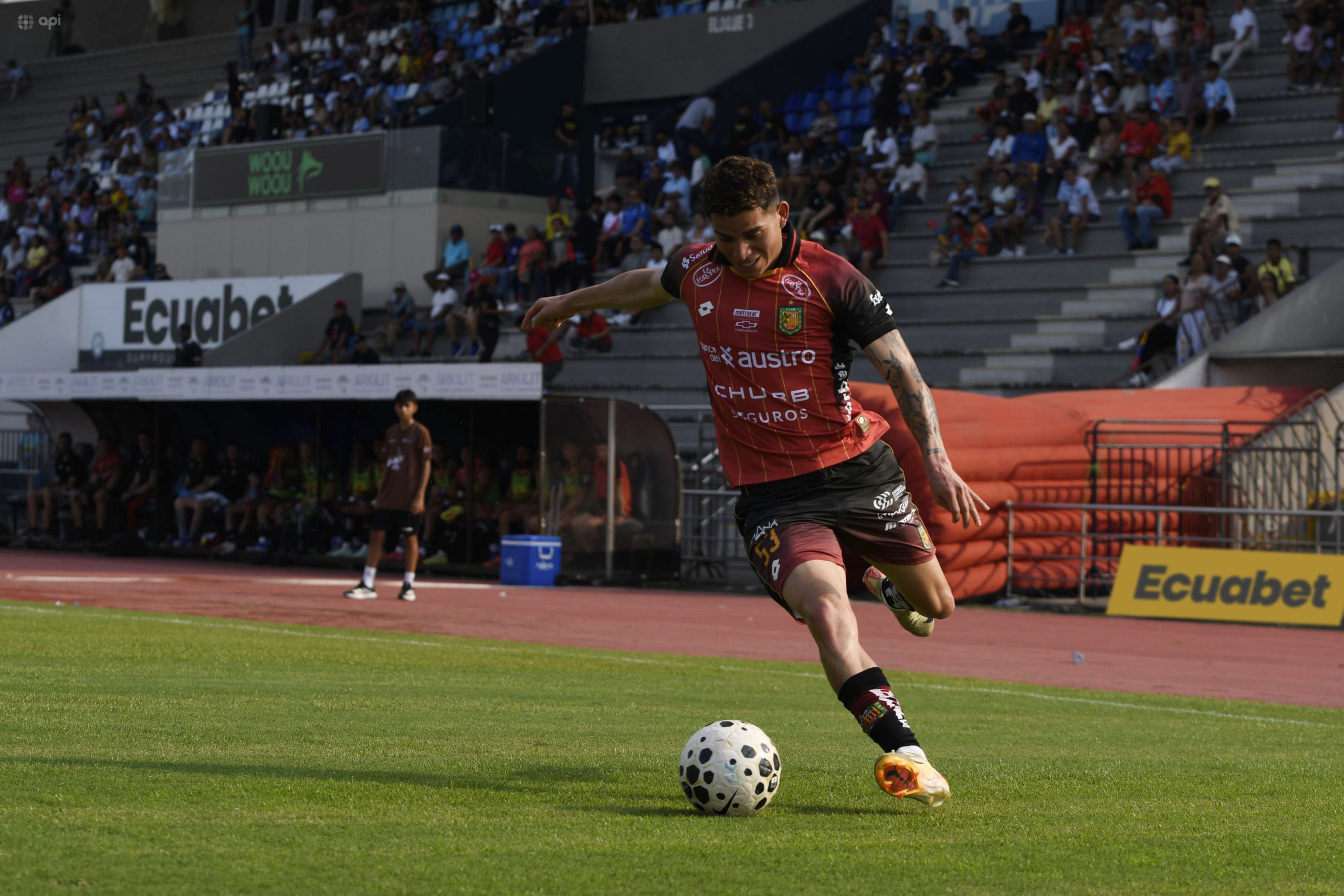 Deportivo Cuenca enfrentará a Libertad, en Loja, por la fecha 14 de la LigaPro 2026. Foto: API