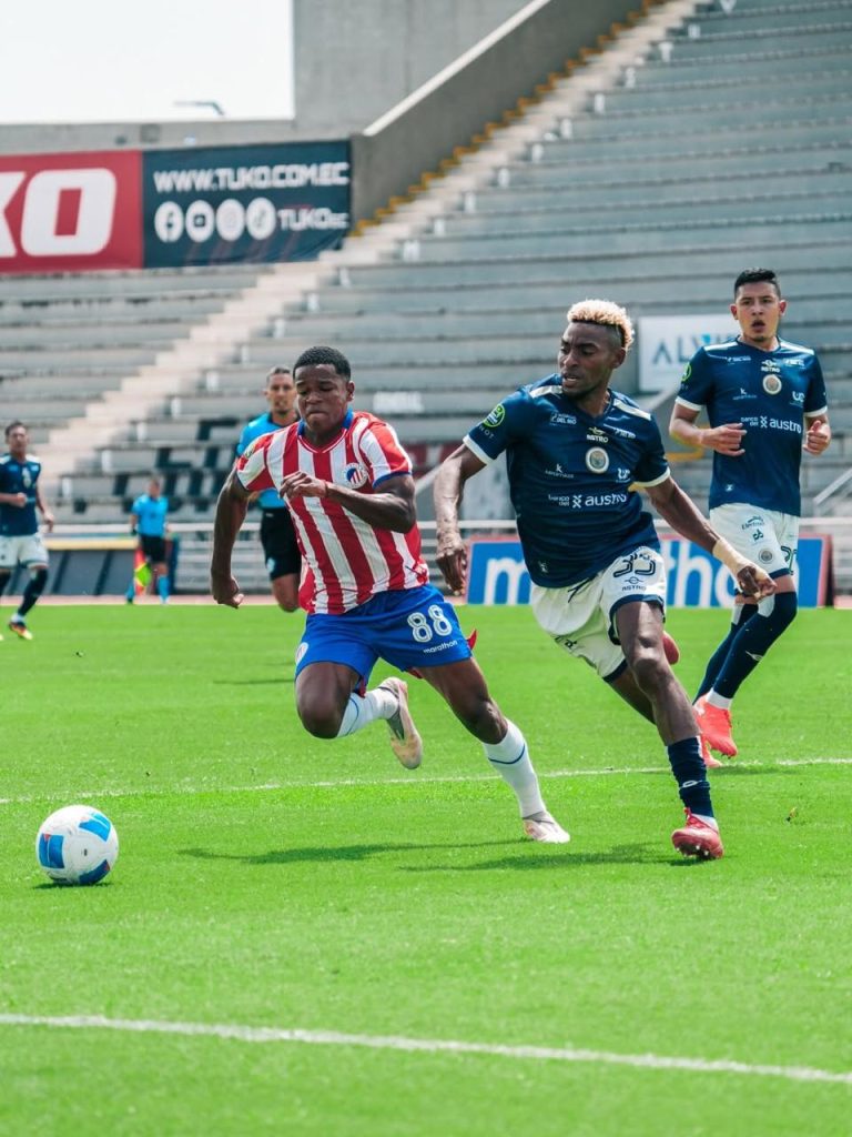 Incidencias del empate 0-0 entre Atlético FC y Cuenca Juniors, en el estadio Christian Benítez de Guayaquil. /Cortesía