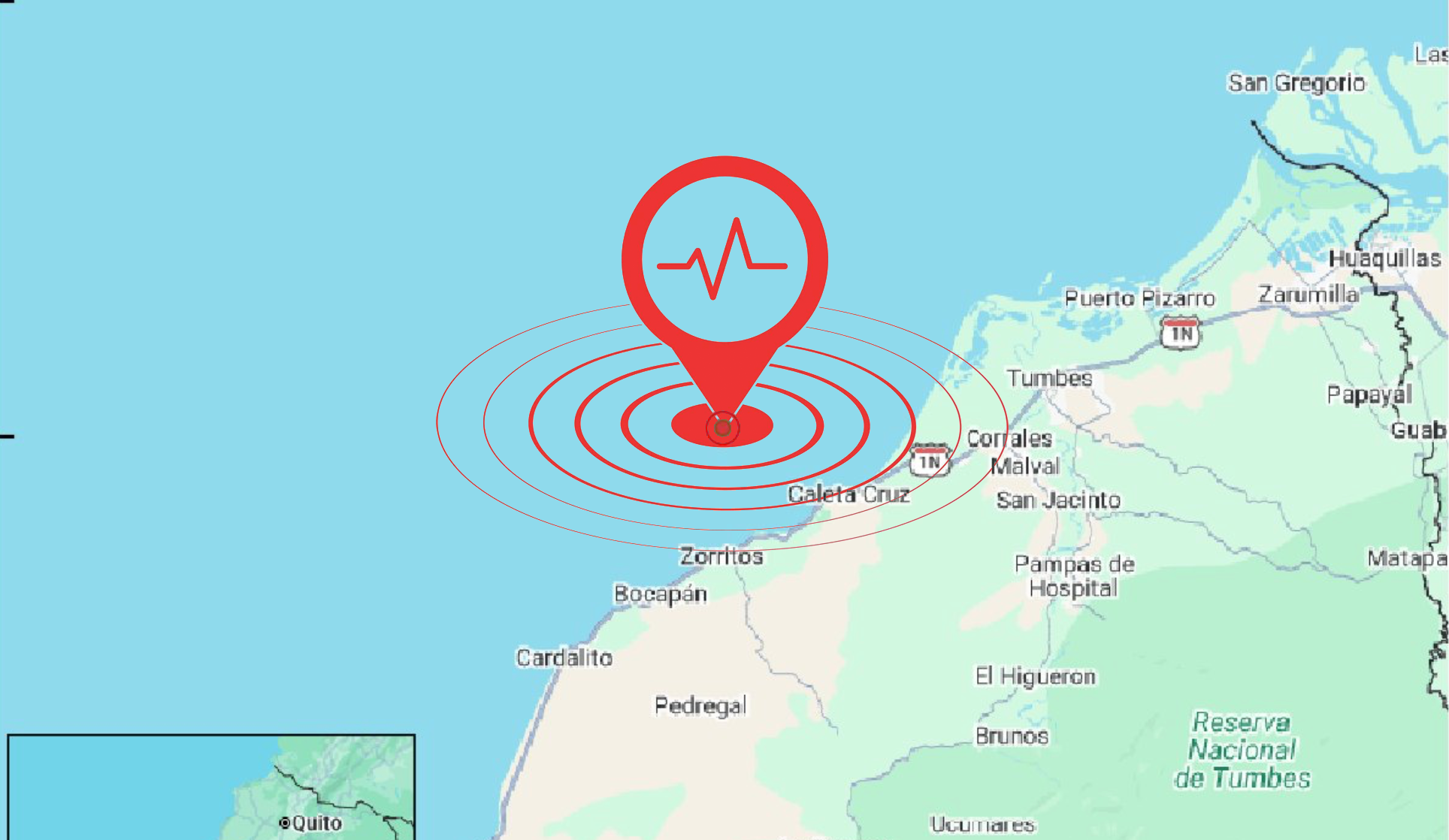 El Instituto Geofísico del Ecuador informó del sismo sentido la mañana de este 5 de mayo de 2026. FotoX/El Mercurio