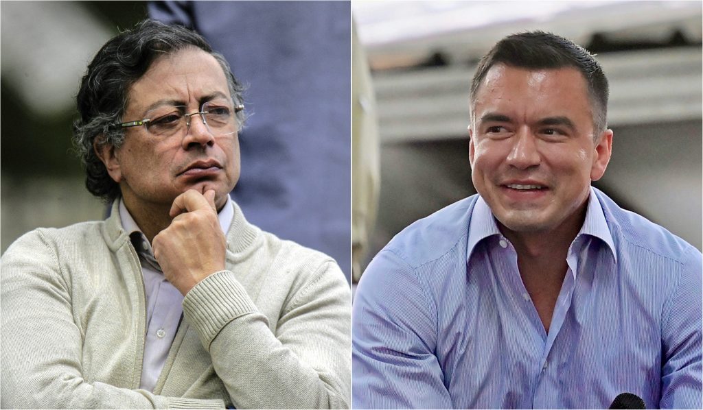 El pronunciamiento de la CAN llega después de las disputas entre Petro y Noboa. Foto: AFP