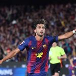 Ferran marcó uno de los goles en el partido frente a Real Madrid. Foto: AFP