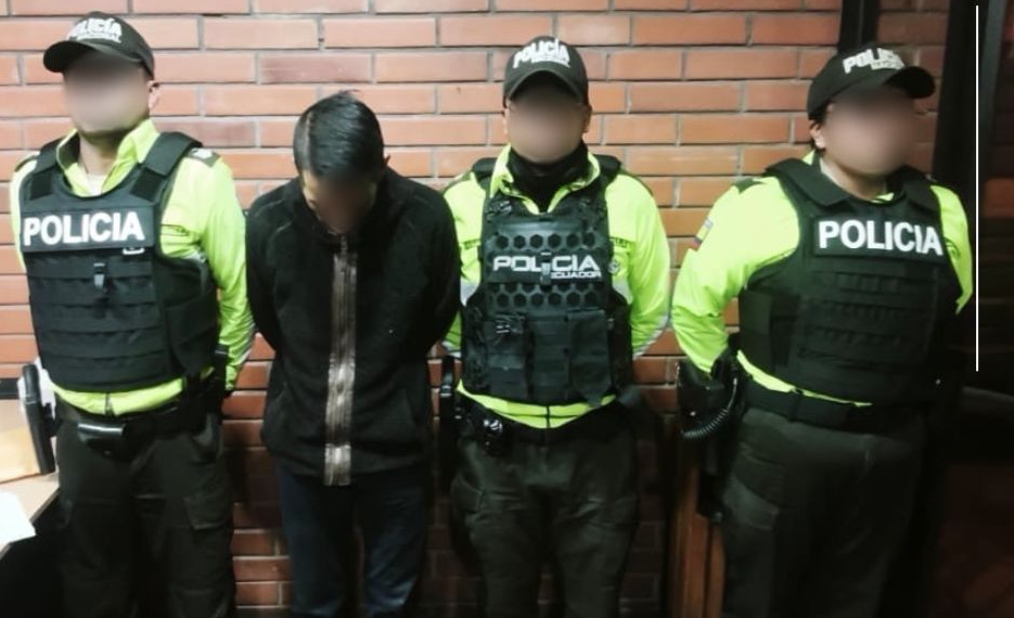 Esteban R. fue aprehendido en la Plaza Cívica 9 de Octubre por el presunto delito de hurto. /Cortesía