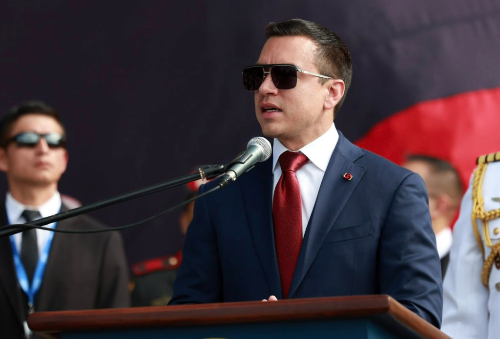 El presidente Daniel Noboa cumple una agenda en Cuenca este jueves 21 de mayo de 2026. /Cortesía