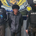 Jean S.G. es investigado por el presunto delito de receptación. Fue detenido en la Terminal Terrestre de Cuenca. /Cortesía