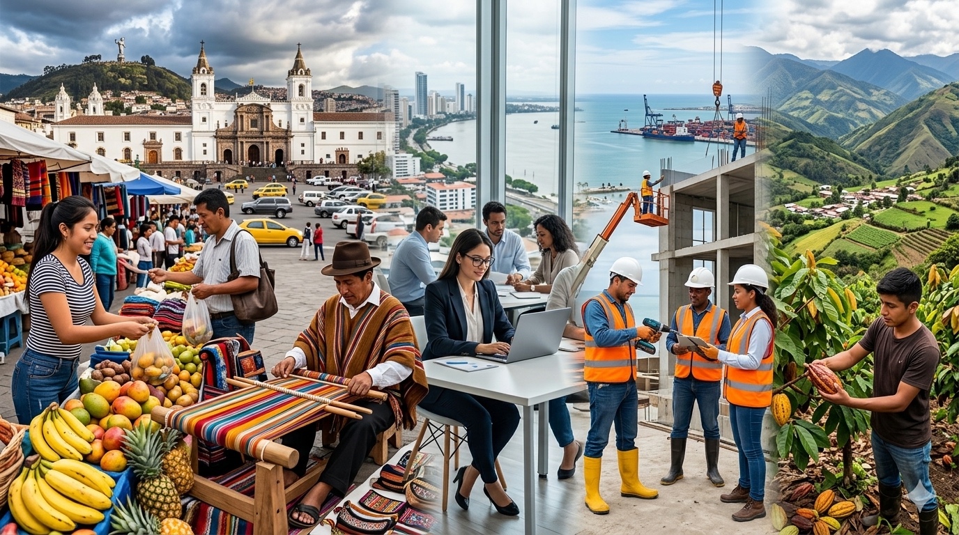 El desempleo en Ecuador pasó de 2,9 % a 3,1 % en abril de 2026 según el Instituto Nacional de Estadísticas y Censos (INEC).