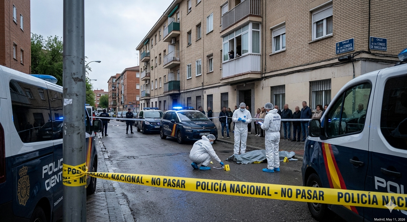 Prisión preventiva para joven de origen ecuatoriano por muerte de su pareja en España. La mujer cayó desde el cuarto piso de un edificio.