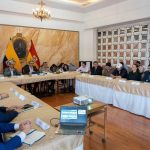 Reunión de seguridad en Cuenca, donde ya van 15 muertes violentas. Fueron convocadas las autoridades del Consejo de Seguridad Provincial de Azuay.