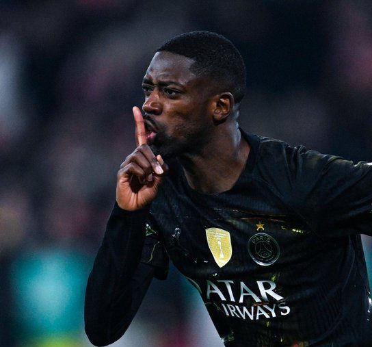 Dembélé celebra gol del triunfo. Foto: X