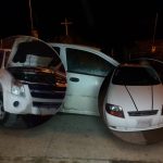 Estos vehículos estarían involucrados en los presuntos hechos delictivos en el cantón en Sígsig, según informó la Policía. /Fotos Policía Nacional