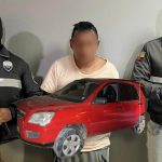 El ciudadano fue detenido tras embestir con el vehículo a agentes de la Policía Nacional en Morocho Quigua. /Cortesía