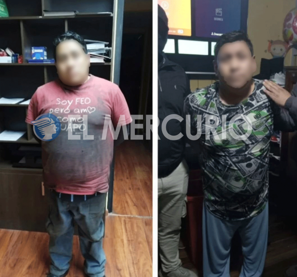 Ambos detenidos son hermanos, informó el fiscal del caso. Foto: cortesía para El Mercurio