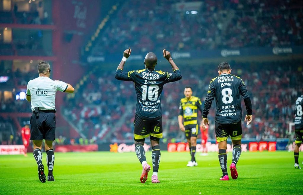 Enner Valencia celebra gol del triunfo de Pachuca. Foto: Pachuca