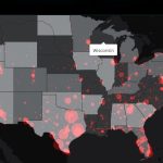 En la página se encuentra un mapa de los migrantes detenidos en Estados Unidos. Foto captura