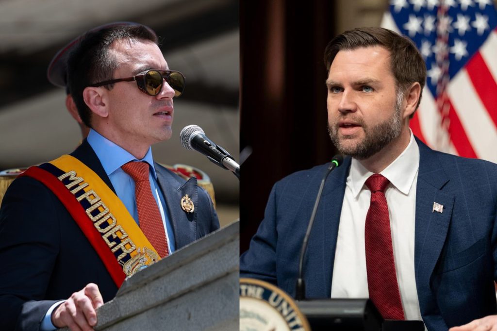 Noboa y Vance se reunirán en Estados Unidos. Foto: AFP/El Mercurio