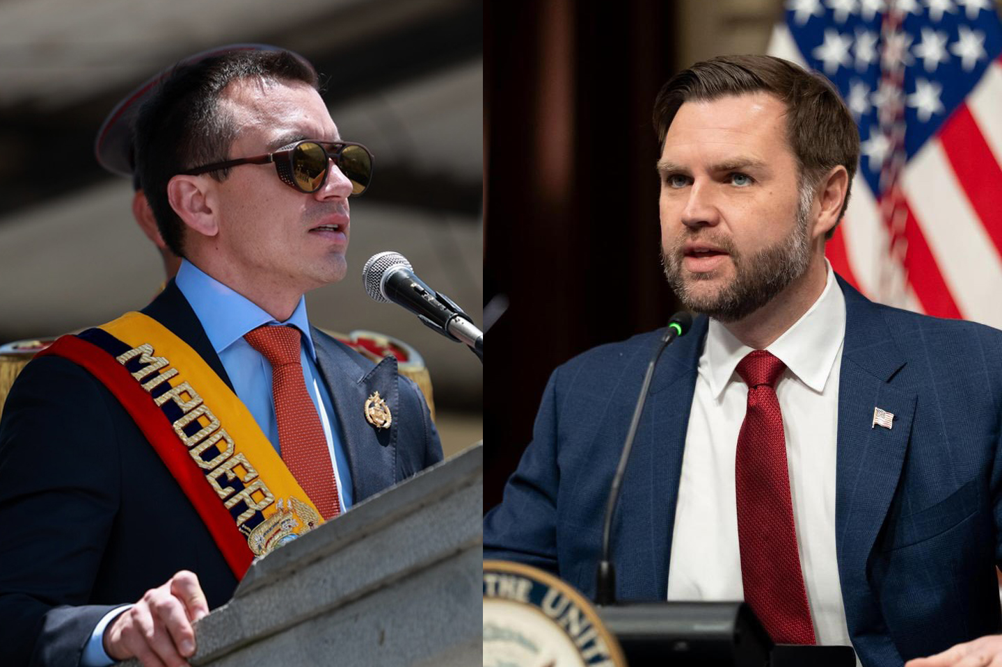 Noboa y Vance se reunirán en Estados Unidos. Foto: AFP/El Mercurio