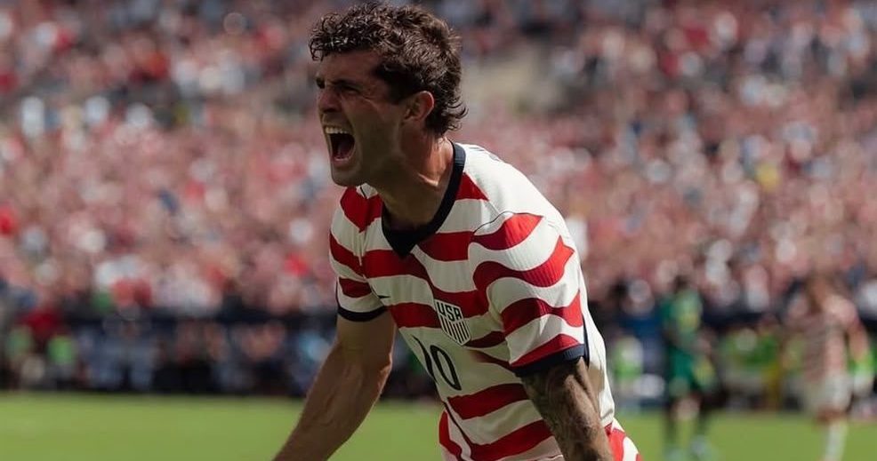 Pulisic celebra gol de Estados Unidos. Foto: Estados Unidos