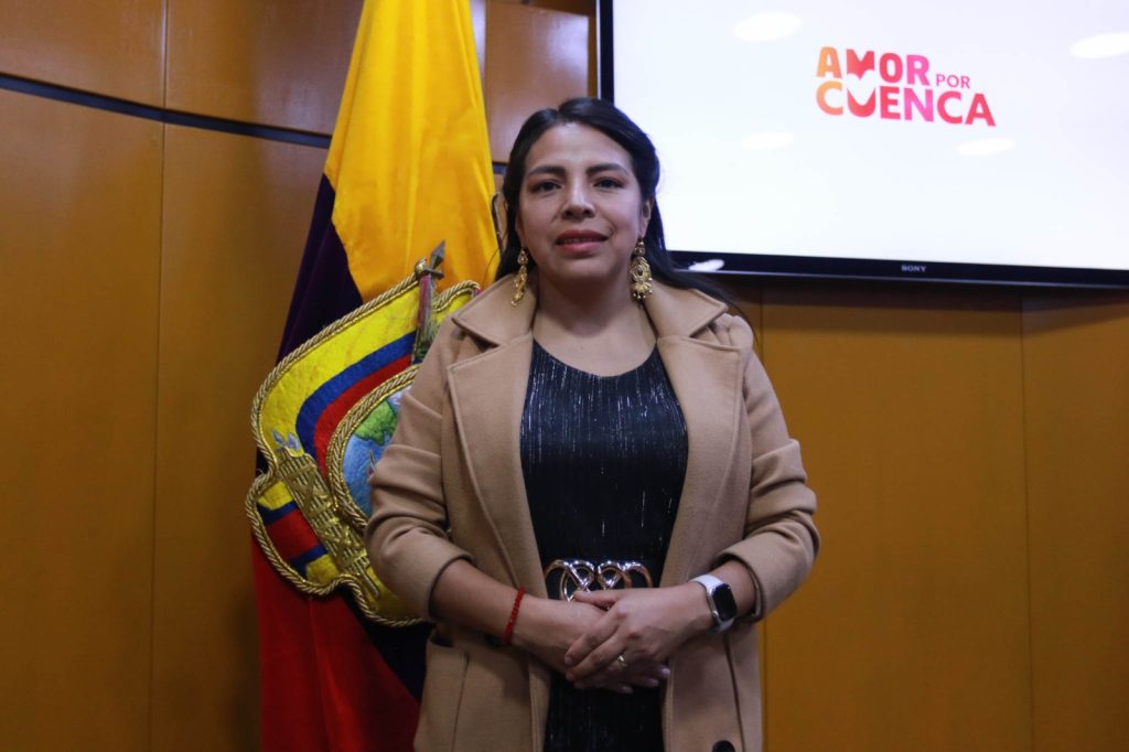 Marisol Peñaloza es la nueva alcadesa subrrogante de Cuenca tras la suspensión de Cristian Zamora Matute. /Cortesía