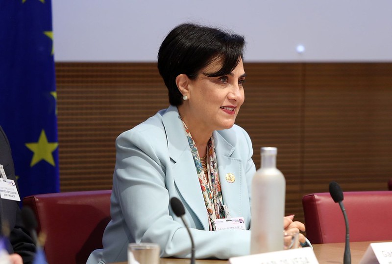 Gabriela Sommerfeld en un evento en mayo de 2024. Foto: Presidencia