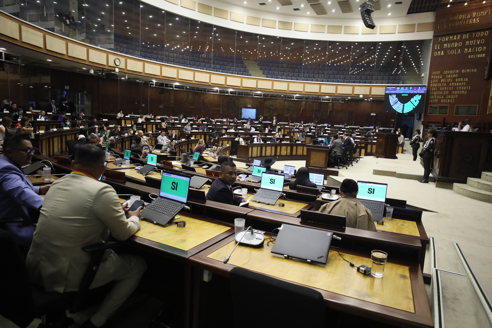 La Asamblea Nacional aprobó el proceso de fiscalización sobre los informes de Contraloría que involucran a Gobiernos Autónomos Descentralizados del país. /Cortesía