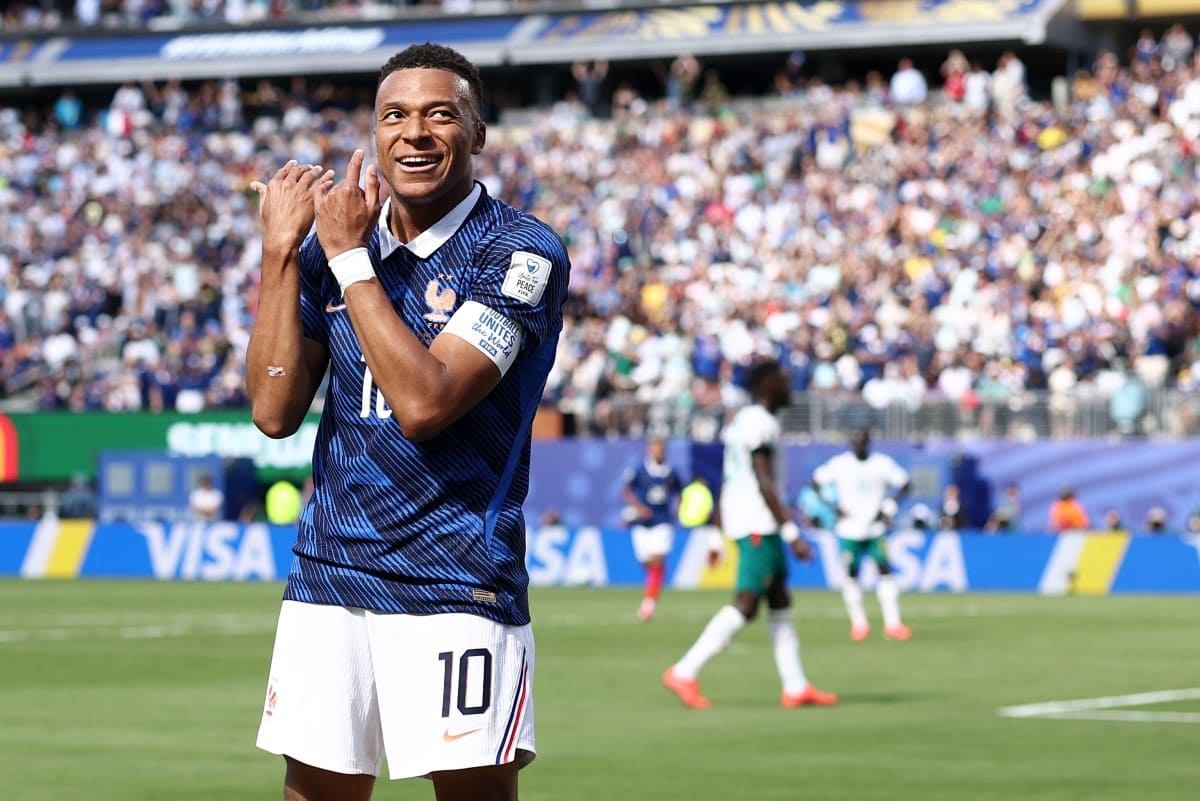 Mbappe marcó el primer gol del encuentro. Foto: AFP