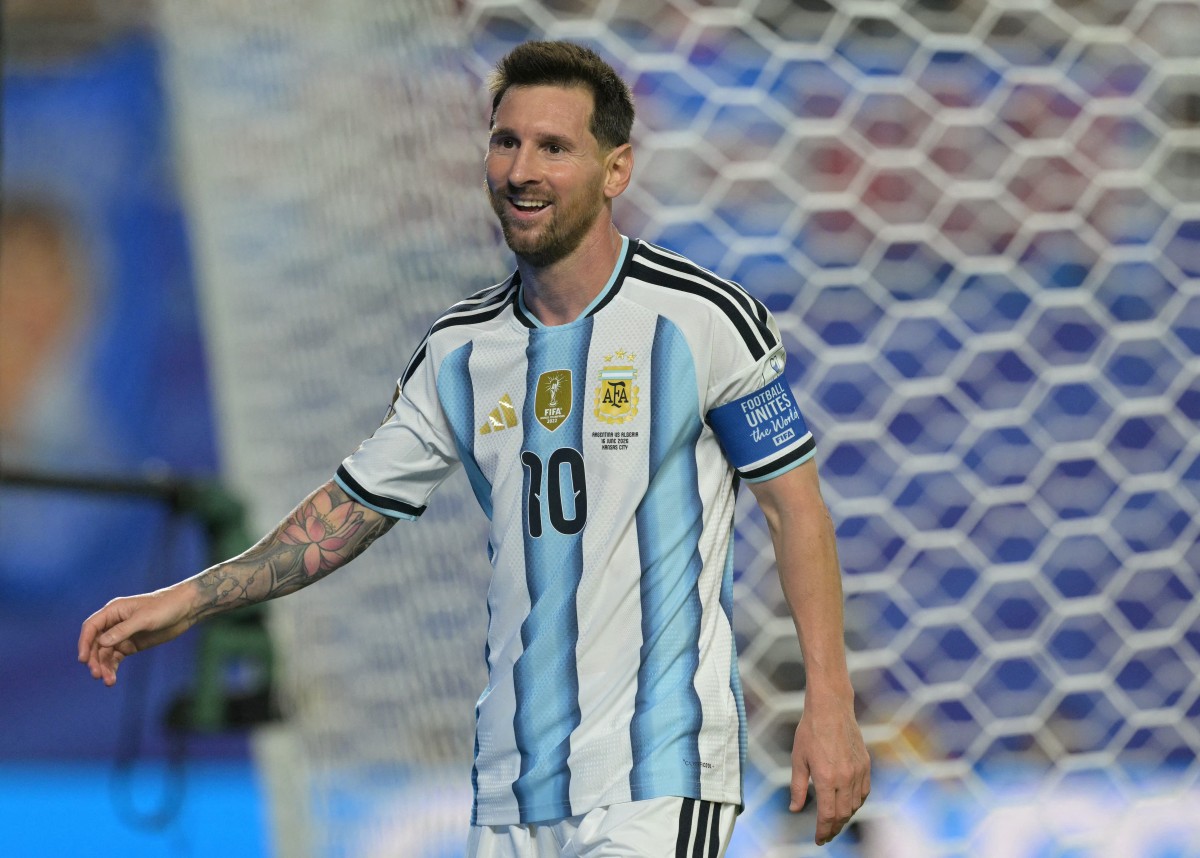 Messi hizo tres goles en su primer partido del Mundial 2026. Foto: AFP