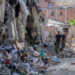 Los edificios se destruyeron por los dos terremotos en Venezuela. Foto: AFP