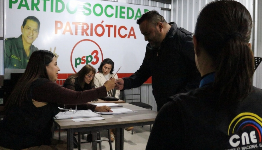 CNE informó que el Partido Sociedad Patriótica (PSP), Lista 3, fue la primera organización política en hacer elecciones internas en Azuay.