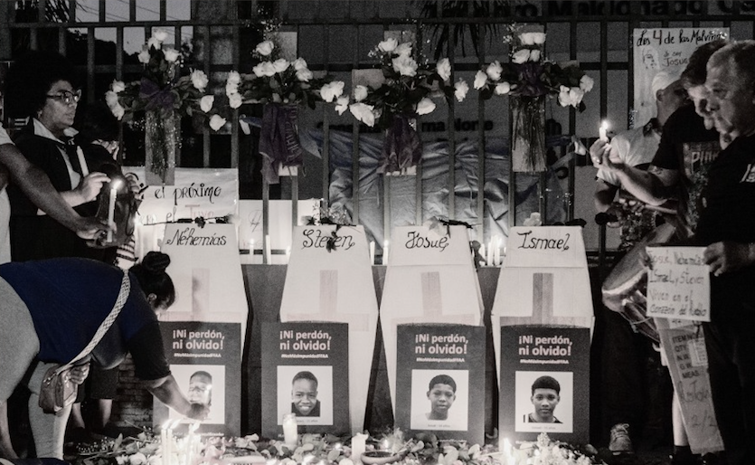 En Cuenca se celebrará un acto simbólico en memoria de los 4 niños asesinados en Las Malvinas. /Cortesía