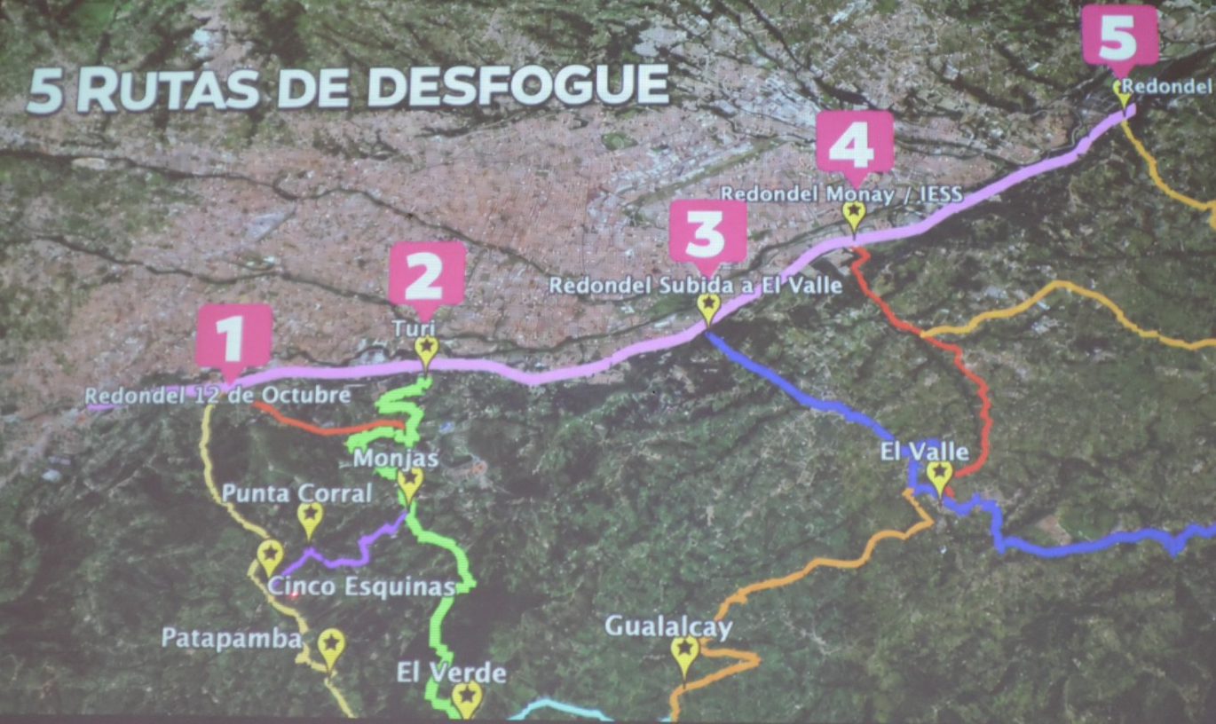 La Prefectura de Azuay propone repotenciar la vía Turi - Tarqui como alternativa vial para el acceso sur de Cuenca. /Cortesía