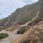 La vía Cuenca – Girón – Pasaje se cerrará por varios días debido a graves deslizamientos entre el kilómetro 90 y 105. /Cortesía