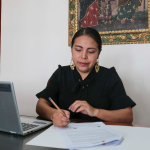 Marisol Peñaloza, alcaldesa subrogante de Cuenca, invitó a los asambleístas de Azuay a una reunión en su despacho para hablar sobre temas de la provincia. /XCA