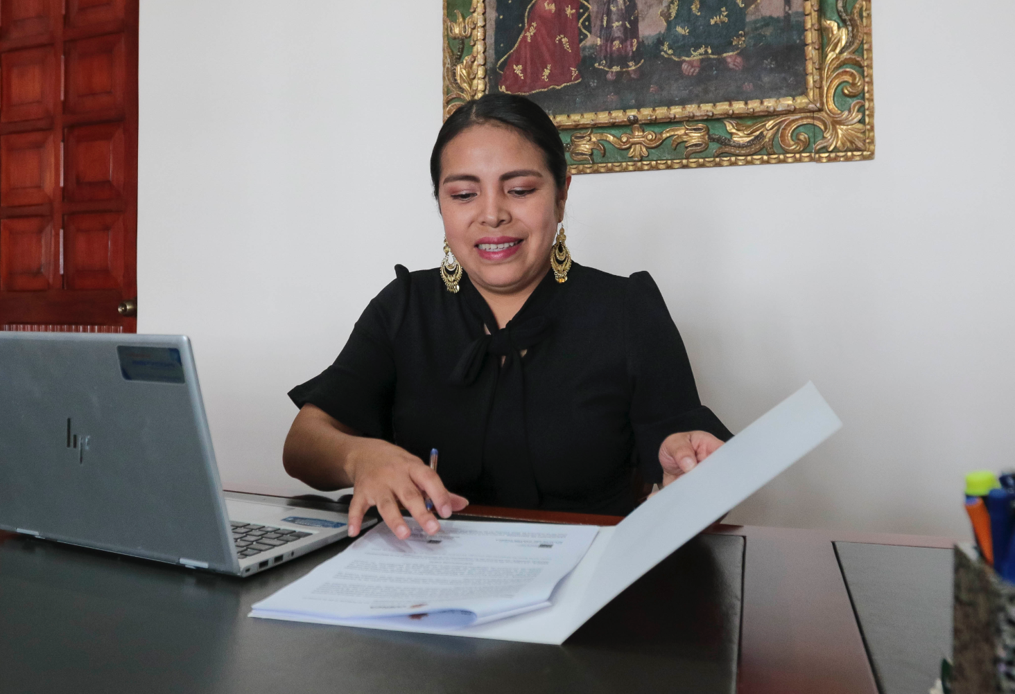Los ediles y otros funcionarios del cantón no podrán viajar al extranjero pagados con recursos municipales, anunció la alcaldesa subrogante, Marisol Peñaloza. /XCA