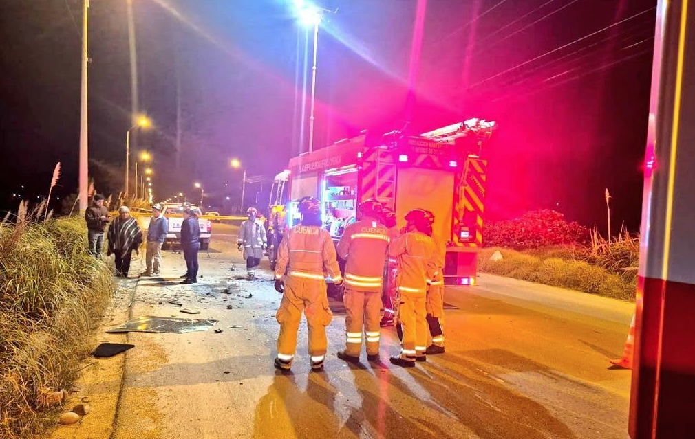 Un hombre falleció a causa de un accidente de tránsito en la Panamericana Sur, en el sector del redondel de Cumbe. /Cortesía