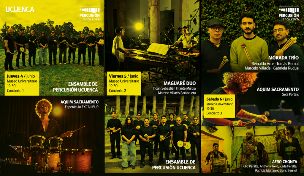 En Cuenca se realizarán una serie de conciertos de percusión. Foto: Universidad de Cuenca