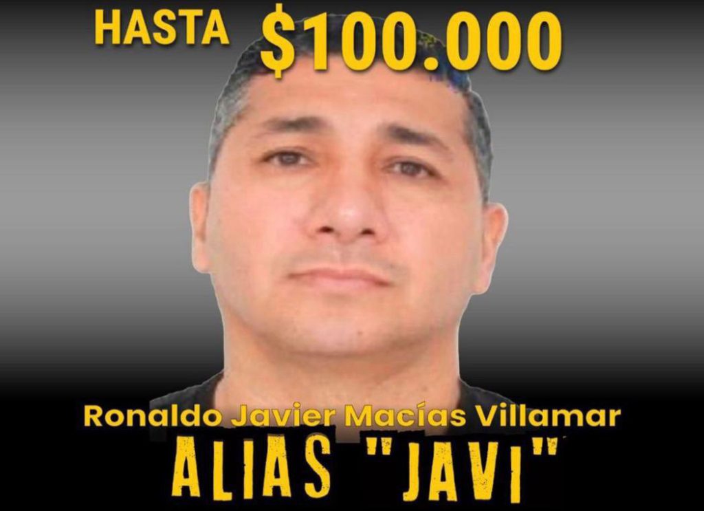 Javier Macías Villamar, alias ‘Javi’, fue detenido en Colombia por el presunto delito de lavado de activos. /Cortesía