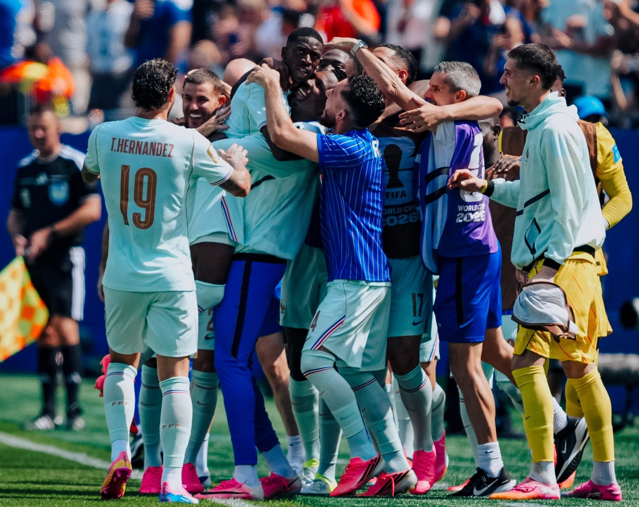 Dembélé fue el jugador del partido entre Francia y Noruega. Foto: X