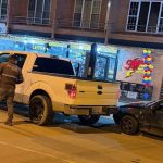 Los seis ciudadanos fueron detenidos tras la persecución de una camioneta hasta el sector de El Cebollar. /Cortesía