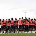 Jugadores de Ecuador se alistan para enfrentar a Alemania. Foto: La Tri