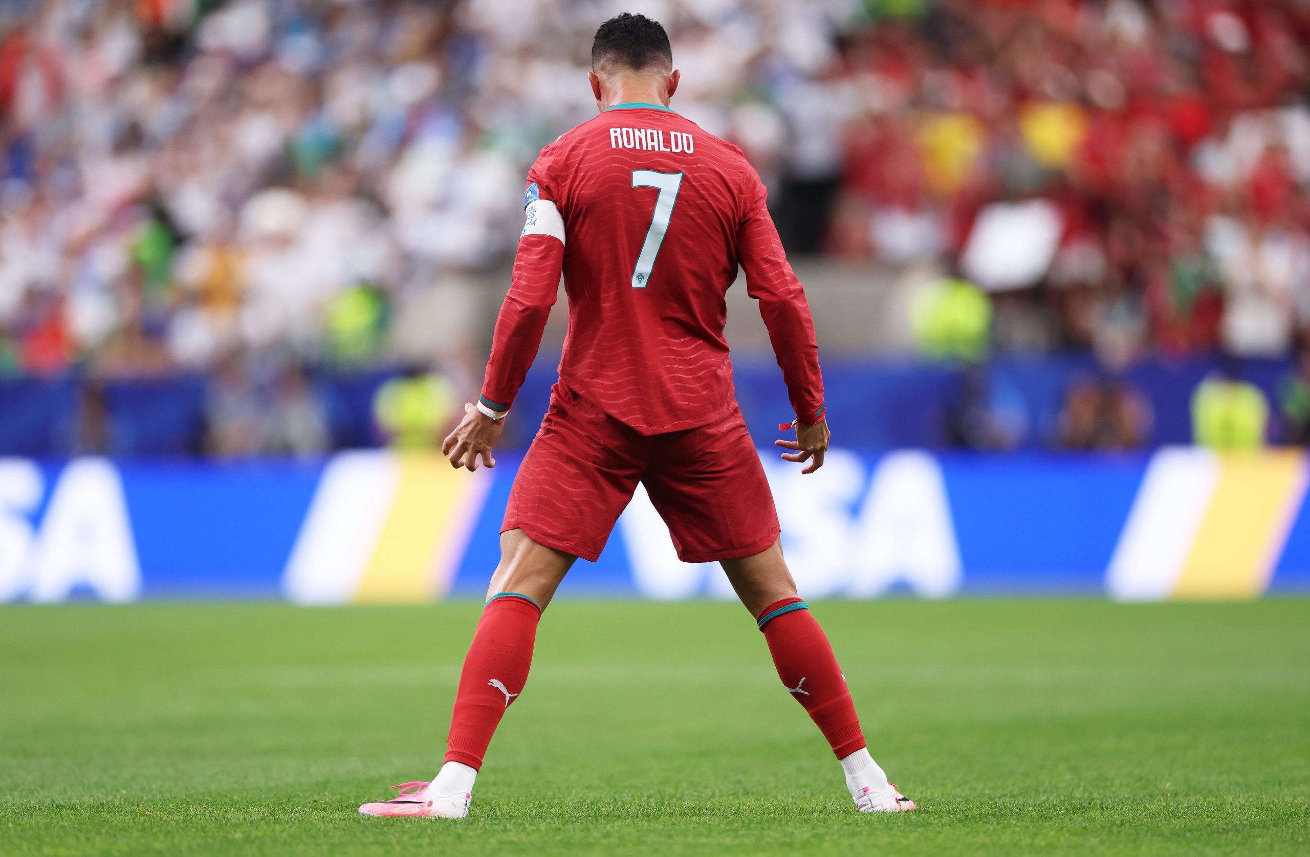 Cristiano Ronaldo marcó dos goles con Portugal. Foto: x